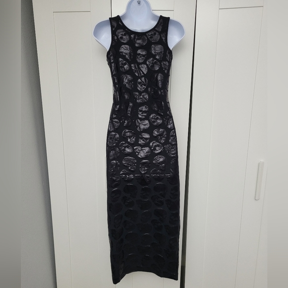 NWT Iron Fist Skullz Club Maxi Midi Tank Dress Goth Glam - Picture 10 of 11